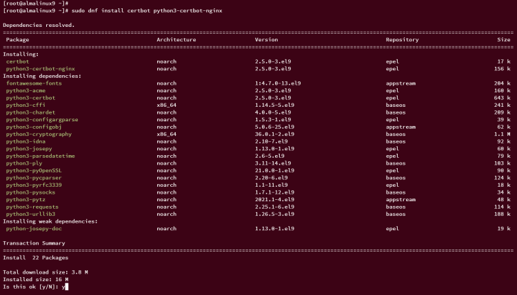 在 AlmaLinux 9 上使用 Nginx 安装 TYPO3 CMS