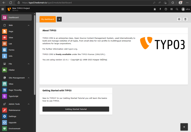 在 AlmaLinux 9 上使用 Nginx 安装 TYPO3 CMS