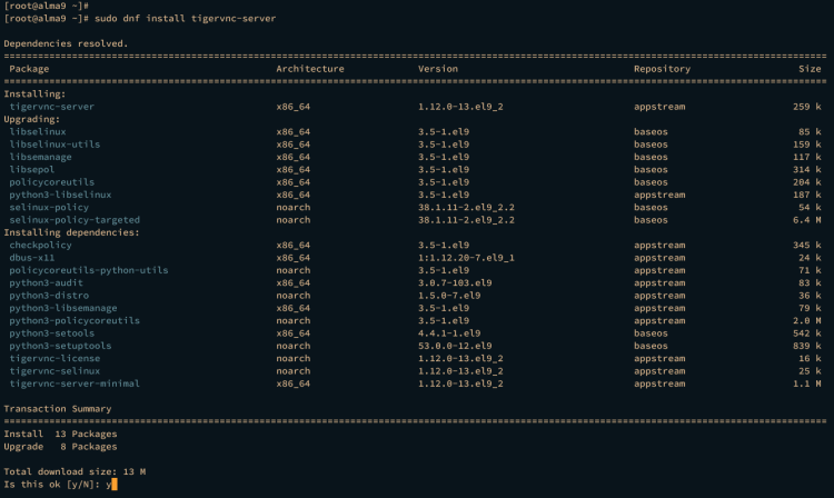 在 AlmaLinux 9 上安装 VNC Server 指南