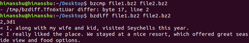 Linux bzcmp、bzdiff、bzmore、bzless 和 bzgrep 命令详解（附示例）