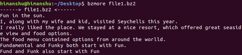 Linux bzcmp、bzdiff、bzmore、bzless 和 bzgrep 命令详解（附示例）