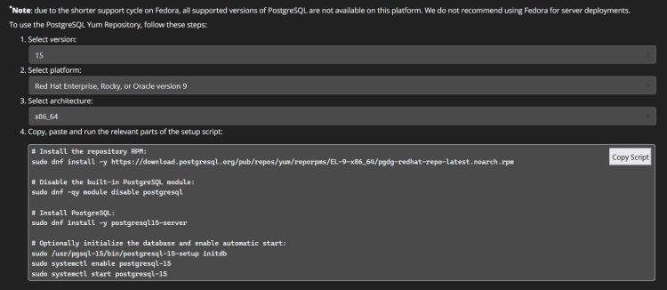 分步指南：在 AlmaLinux 9 上安装 PostgreSQL