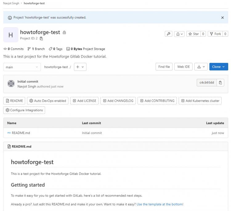在 Debian 12 上用 Docker 安装 GitLab CE