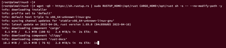 在 AlmaLinux 9 上安装 Rust 与 Cargo 包管理器