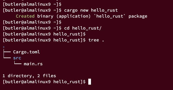 在 AlmaLinux 9 上安装 Rust 与 Cargo 包管理器