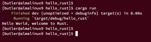 在 AlmaLinux 9 上安装 Rust 与 Cargo 包管理器