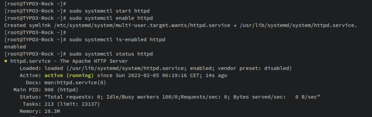 Rocky Linux 9 系统下安装配置 TYPO3 CMS 内容管理系统建站教程