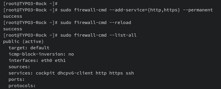 Rocky Linux 9 系统下安装配置 TYPO3 CMS 内容管理系统建站教程