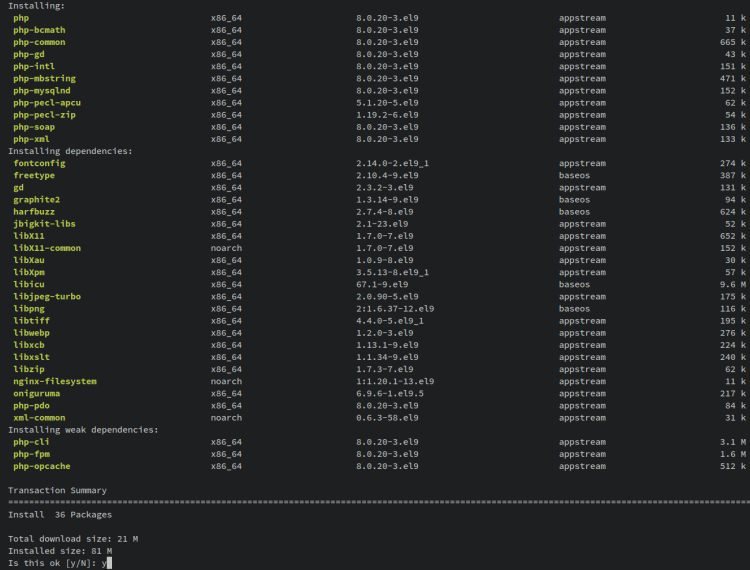 Rocky Linux 9 系统下安装配置 TYPO3 CMS 内容管理系统建站教程