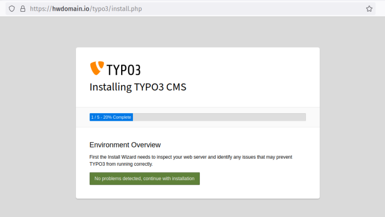 Rocky Linux 9 系统下安装配置 TYPO3 CMS 内容管理系统建站教程