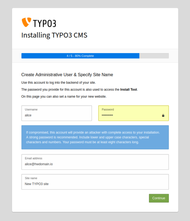Rocky Linux 9 系统下安装配置 TYPO3 CMS 内容管理系统建站教程