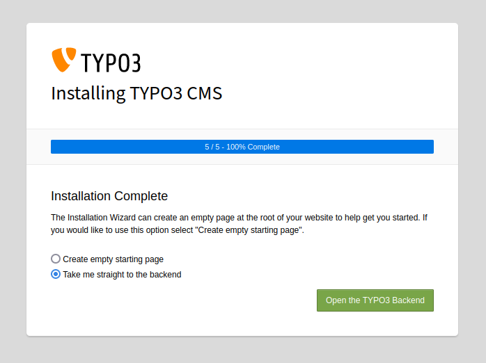Rocky Linux 9 系统下安装配置 TYPO3 CMS 内容管理系统建站教程