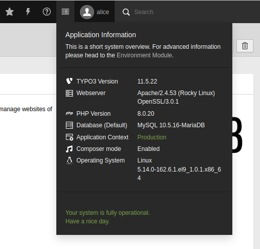 Rocky Linux 9 系统下安装配置 TYPO3 CMS 内容管理系统建站教程
