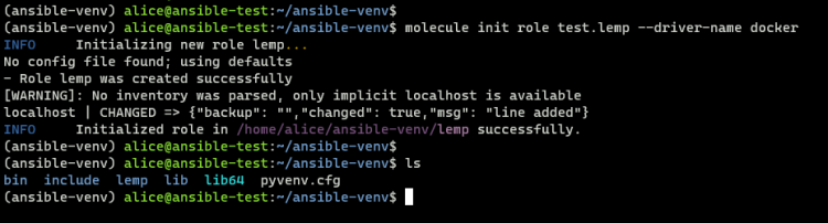 用 Molecule 与 Docker 测试 Ansible 角色