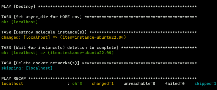 用 Molecule 与 Docker 测试 Ansible 角色