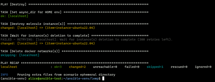 用 Molecule 与 Docker 测试 Ansible 角色