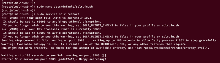 在 AlmaLinux 9 服务器上完整安装配置 Apache Solr 搜索平台