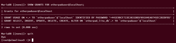 在 AlmaLinux 9 系统上安装部署 Etherpad 协同编辑平台