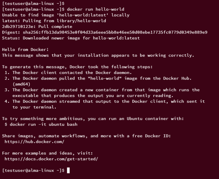在 AlmaLinux 9 上安装 Docker CE 容器引擎