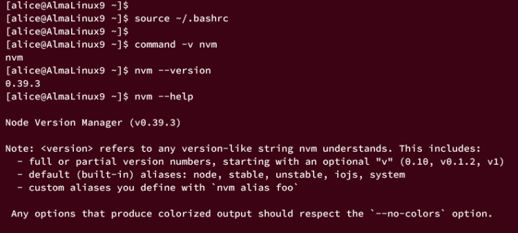 AlmaLinux 9 服务器上安装 Node.js 的三种不同方式教程