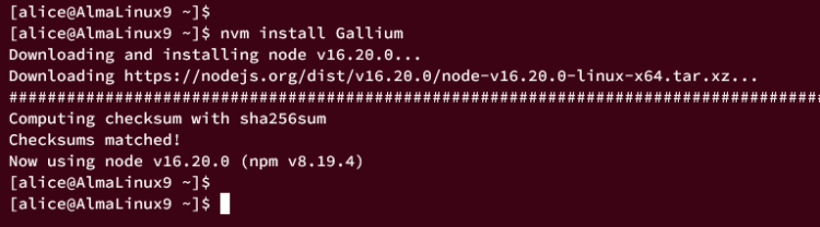 AlmaLinux 9 服务器上安装 Node.js 的三种不同方式教程