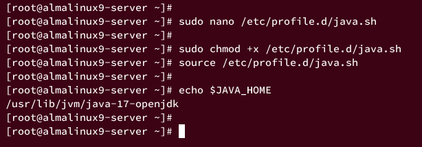 在 AlmaLinux 9 上安装 Java OpenJDK 与 Oracle JDK 并配置环境变量和默认版本