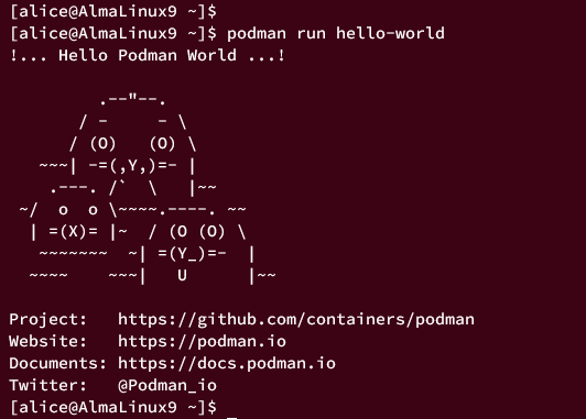 AlmaLinux 9 系统上 Podman 容器安装配置与入门教程