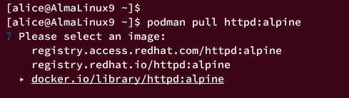 AlmaLinux 9 系统上 Podman 容器安装配置与入门教程