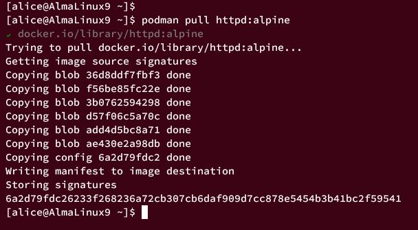 AlmaLinux 9 系统上 Podman 容器安装配置与入门教程