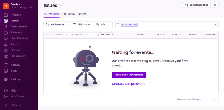 在 Ubuntu 22.04 上用 Docker 安装 Sentry 错误监控