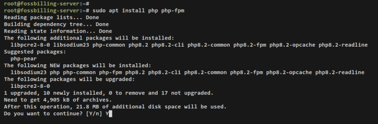在 Debian 11 服务器上通过 Nginx 部署 FossBilling 计费系统教程