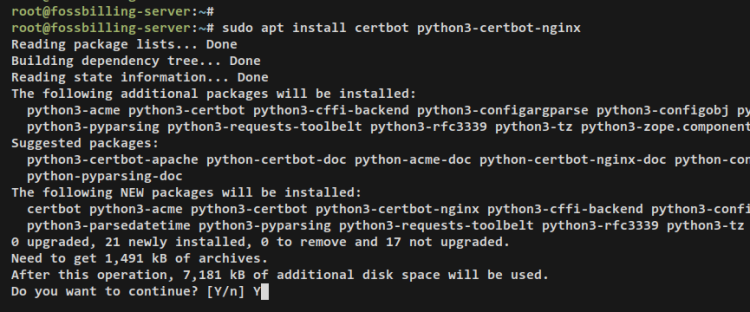 在 Debian 11 服务器上通过 Nginx 部署 FossBilling 计费系统教程