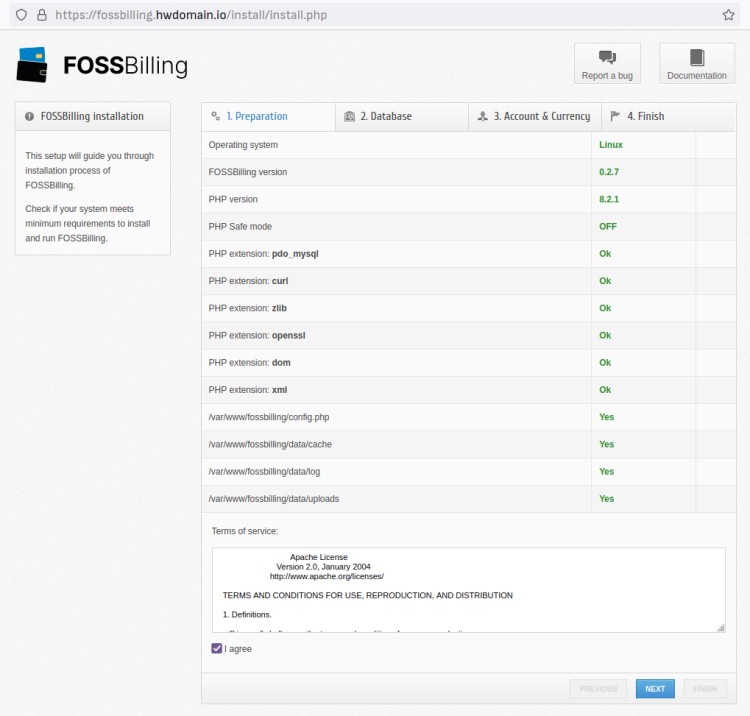 在 Debian 11 服务器上通过 Nginx 部署 FossBilling 计费系统教程