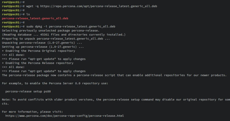 在 Debian 11 上安装并配置 Percona XtraDB 集群