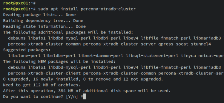 在 Debian 11 上安装并配置 Percona XtraDB 集群
