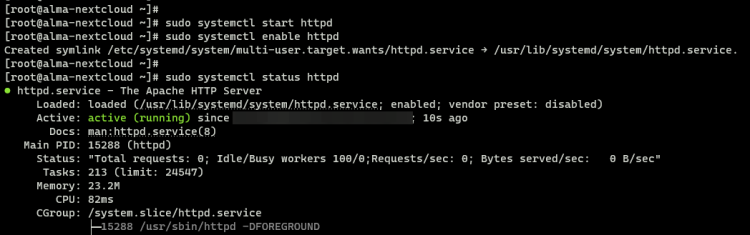 在 AlmaLinux 上完整安装并配置 Nextcloud 网盘