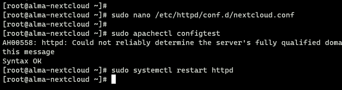在 AlmaLinux 上完整安装并配置 Nextcloud 网盘