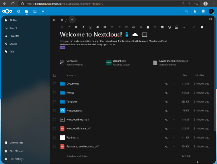 在 AlmaLinux 上完整安装并配置 Nextcloud 网盘