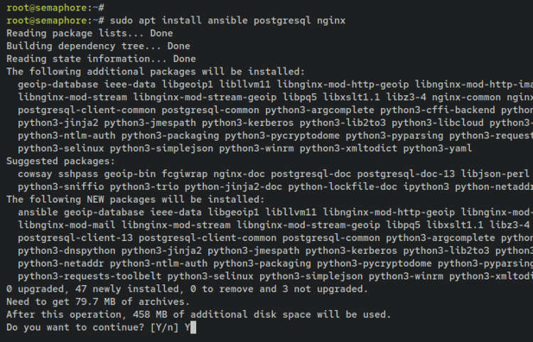 在 Debian 11 上安装 Ansible Semaphore 可视化管理面板