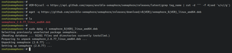 在 Debian 11 上安装 Ansible Semaphore 可视化管理面板