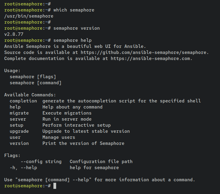 在 Debian 11 上安装 Ansible Semaphore 可视化管理面板
