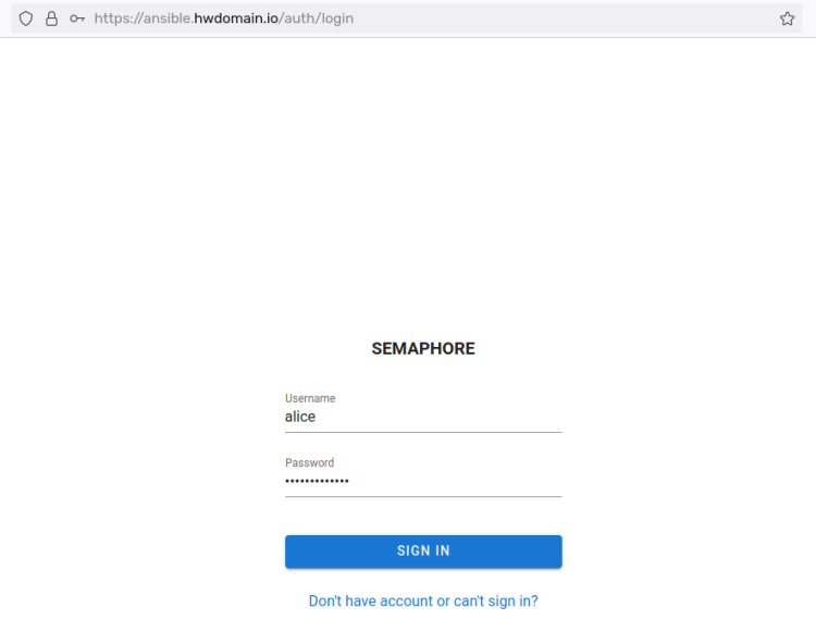 在 Debian 11 上安装 Ansible Semaphore 可视化管理面板