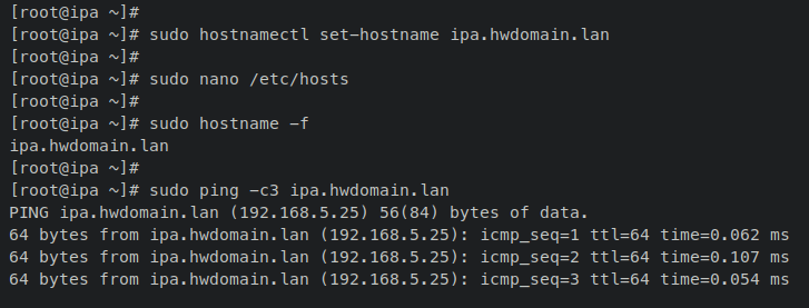 在 Rocky Linux 9 上安装 FreeIPA 身份管理系统
