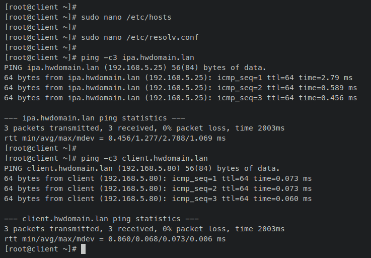 在 Rocky Linux 9 上安装 FreeIPA 身份管理系统