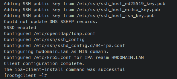 在 Rocky Linux 9 上安装 FreeIPA 身份管理系统