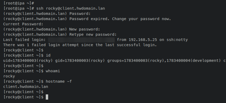 在 Rocky Linux 9 上安装 FreeIPA 身份管理系统