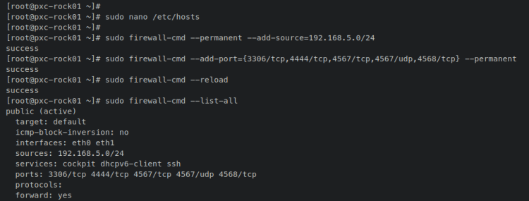 在 Rocky Linux 9 上安装并配置 Percona XtraDB 集群