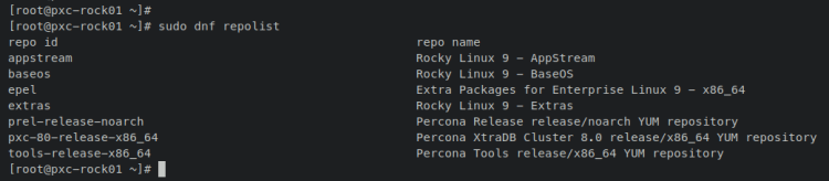 在 Rocky Linux 9 上安装并配置 Percona XtraDB 集群