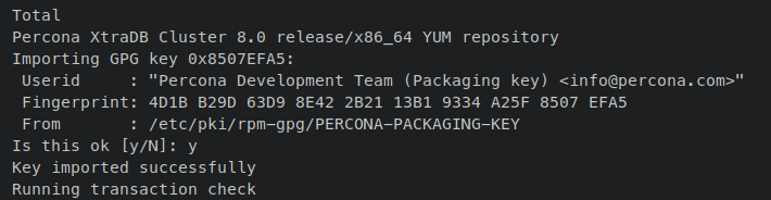 在 Rocky Linux 9 上安装并配置 Percona XtraDB 集群