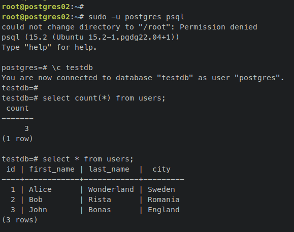 在 Ubuntu 22.04 上搭建 PostgreSQL 多主复制架构
